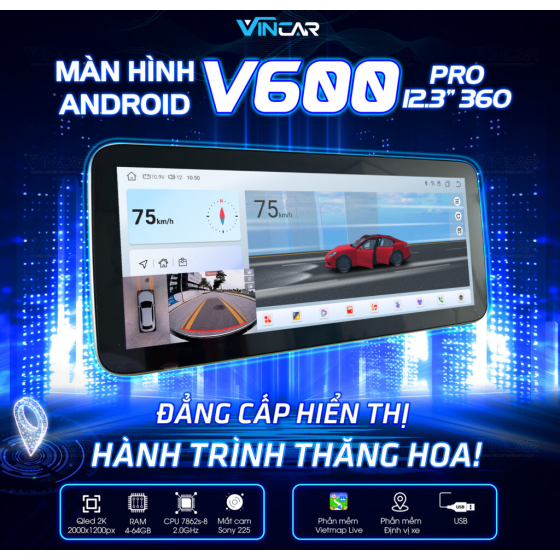 MÀN HÌNH ANDROID V600 PRO 360