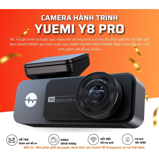 CAMERA HÀNH TRÌNH XIAOMI/YUEMI Y8 Pro
