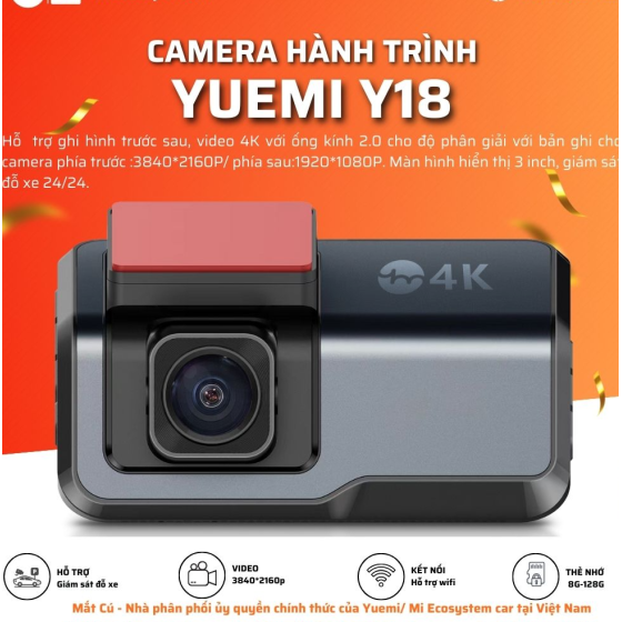 CAMERA HÀNH TRÌNH XIAOMI/YUEMI Y18