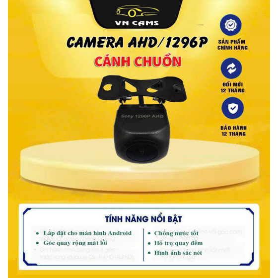 CAMERA  AHD/1296P CÁNH CHUỒN 