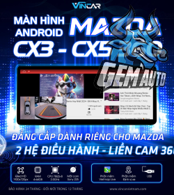 MÀN HÌNH ANDROID MAZDA CX3 – CX5 360