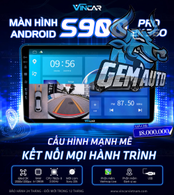 MÀN HÌNH ANDROID VINCAR S900 PRO 2K 360